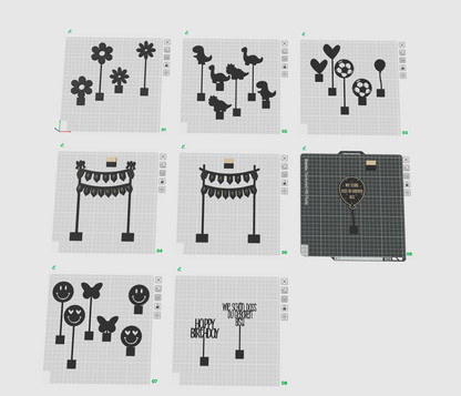 Geburtstagsblock - 3D Druckdatei