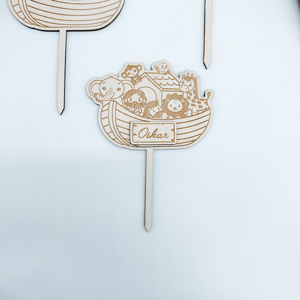 Caketopper Arche Noah, Tiere - Laserdatei