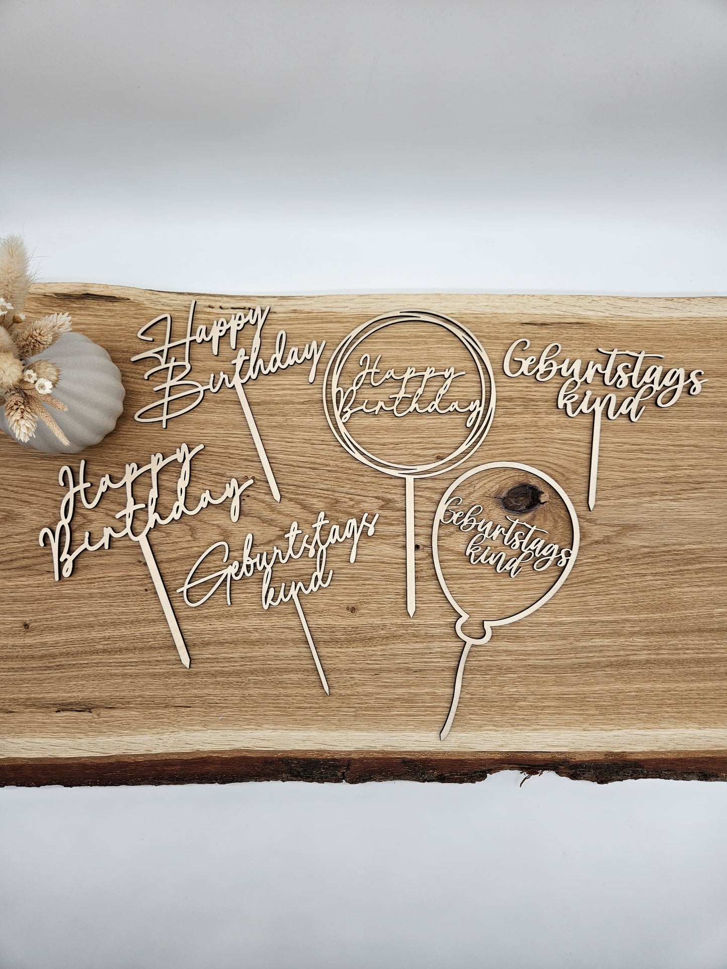 12 Caketopper zum Geburtstag - Digitale Datei