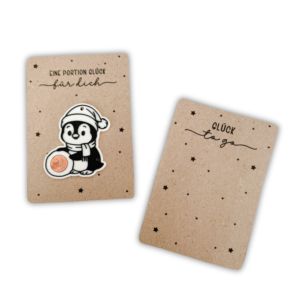 Glücksbringer Silvester Pinguin - 3D Druckdatei