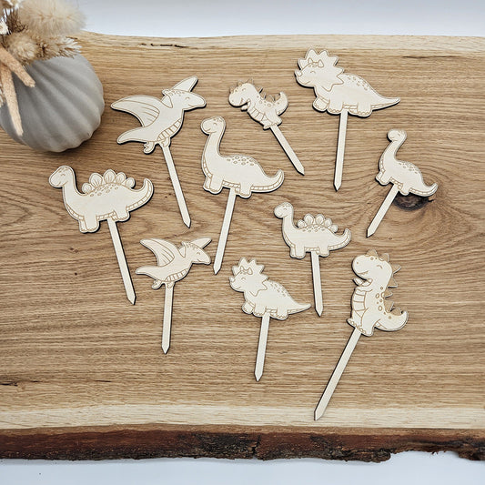 10 Dino Caketopper zum Geburtstag - Laserdatei