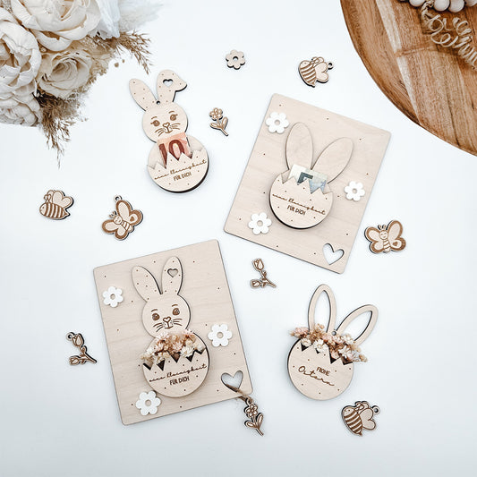 Geldgeschenk Ostern, Blumenanhänger Ostern, Anhänger Ostern - Laserdatei