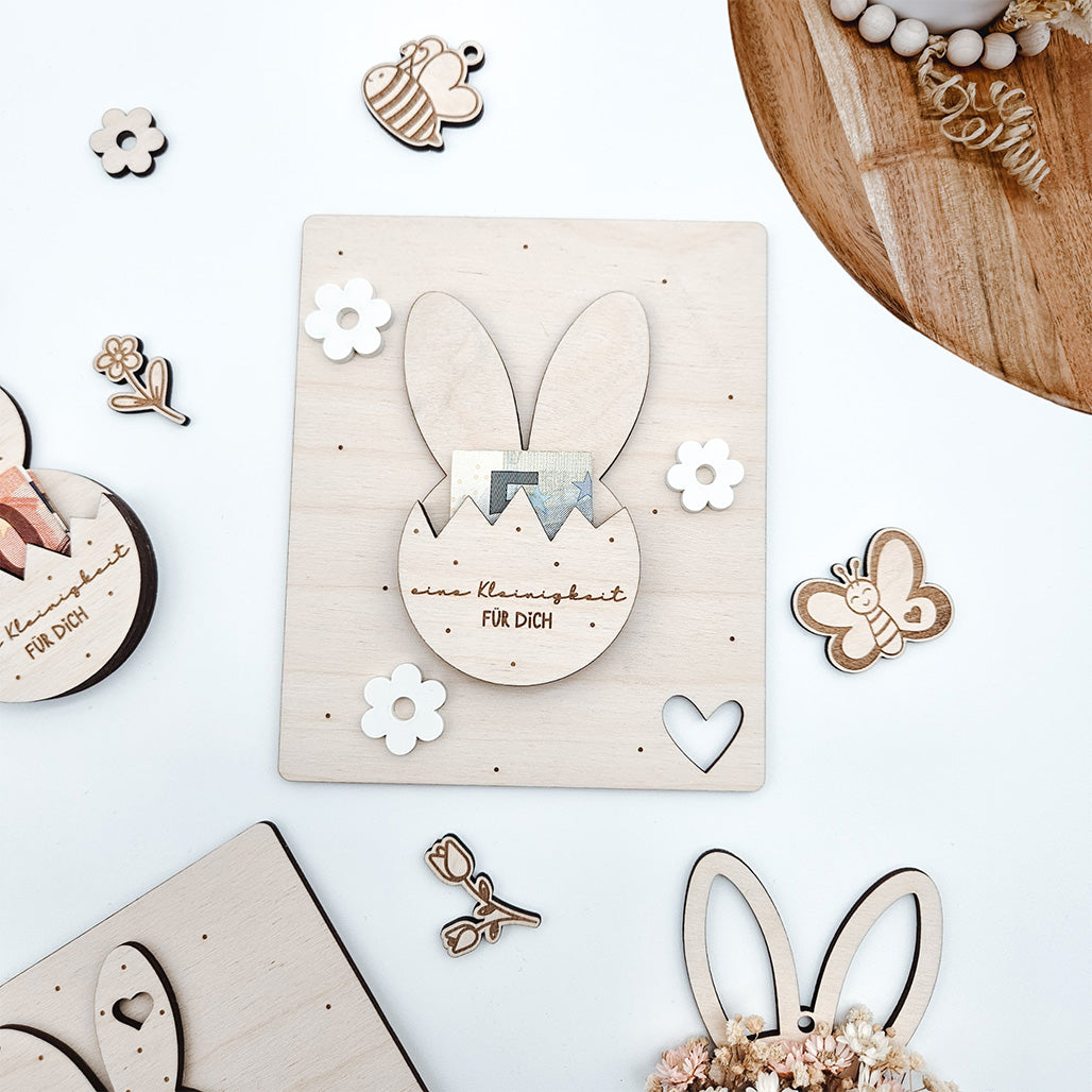 Geldgeschenk Ostern, Blumenanhänger Ostern, Anhänger Ostern - Laserdatei