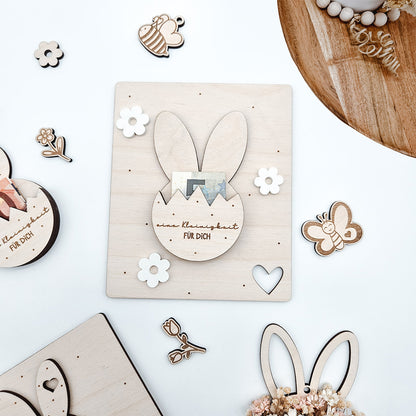 Geldgeschenk Ostern, Blumenanhänger Ostern, Anhänger Ostern - Laserdatei