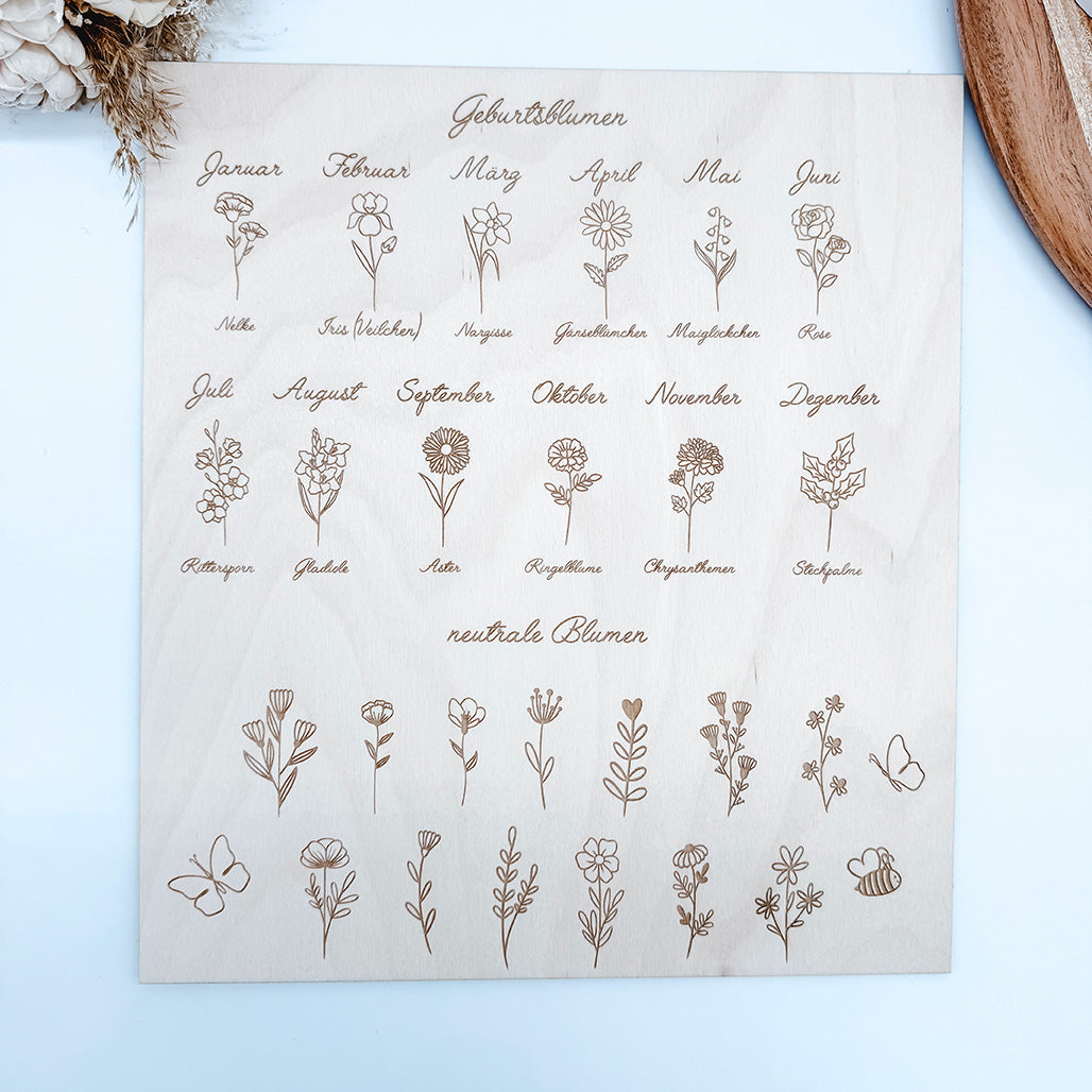 Herz Rahmen fuer Muttertag, Oma, Vatertag, Opa, Muttertagsgeschenk, Geburtsblumen - Laserdatei