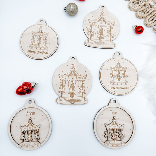 Christbaumschmuck Karussell - Laserdatei