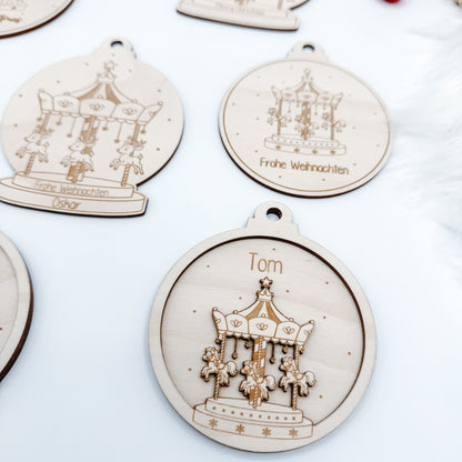 Christbaumschmuck Karussell - Laserdatei