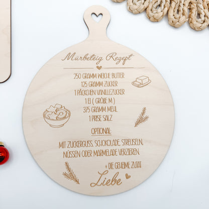 Rezepte Weihnachten Spitzbuben und Mürbeteig - Laserdatei