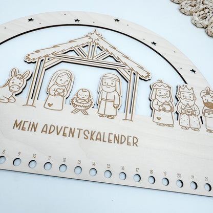 Adventskalender Krippe - Laserdatei