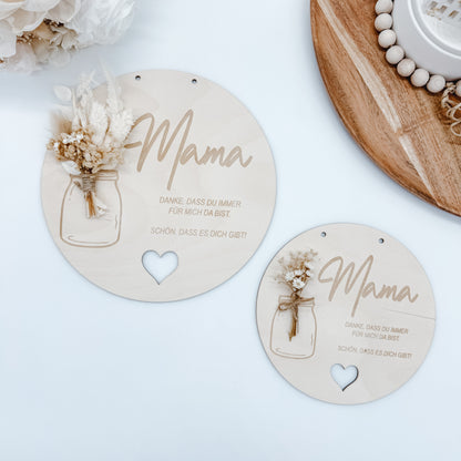Muttertag, Schild für Mama - Laserdatei