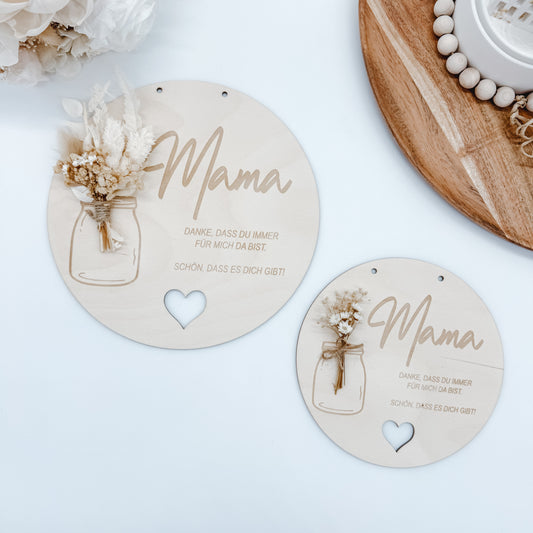 Muttertag, Schild für Mama - Laserdatei