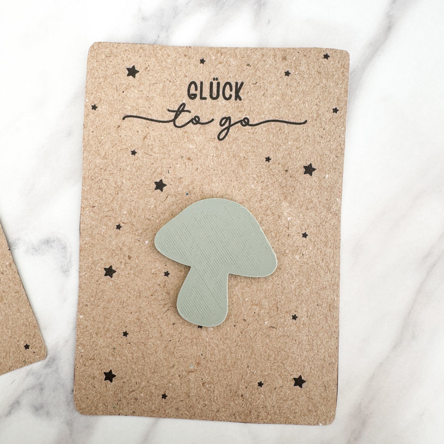 Glücksbringer Silvester Pilz Umriss - 3D Druckdatei