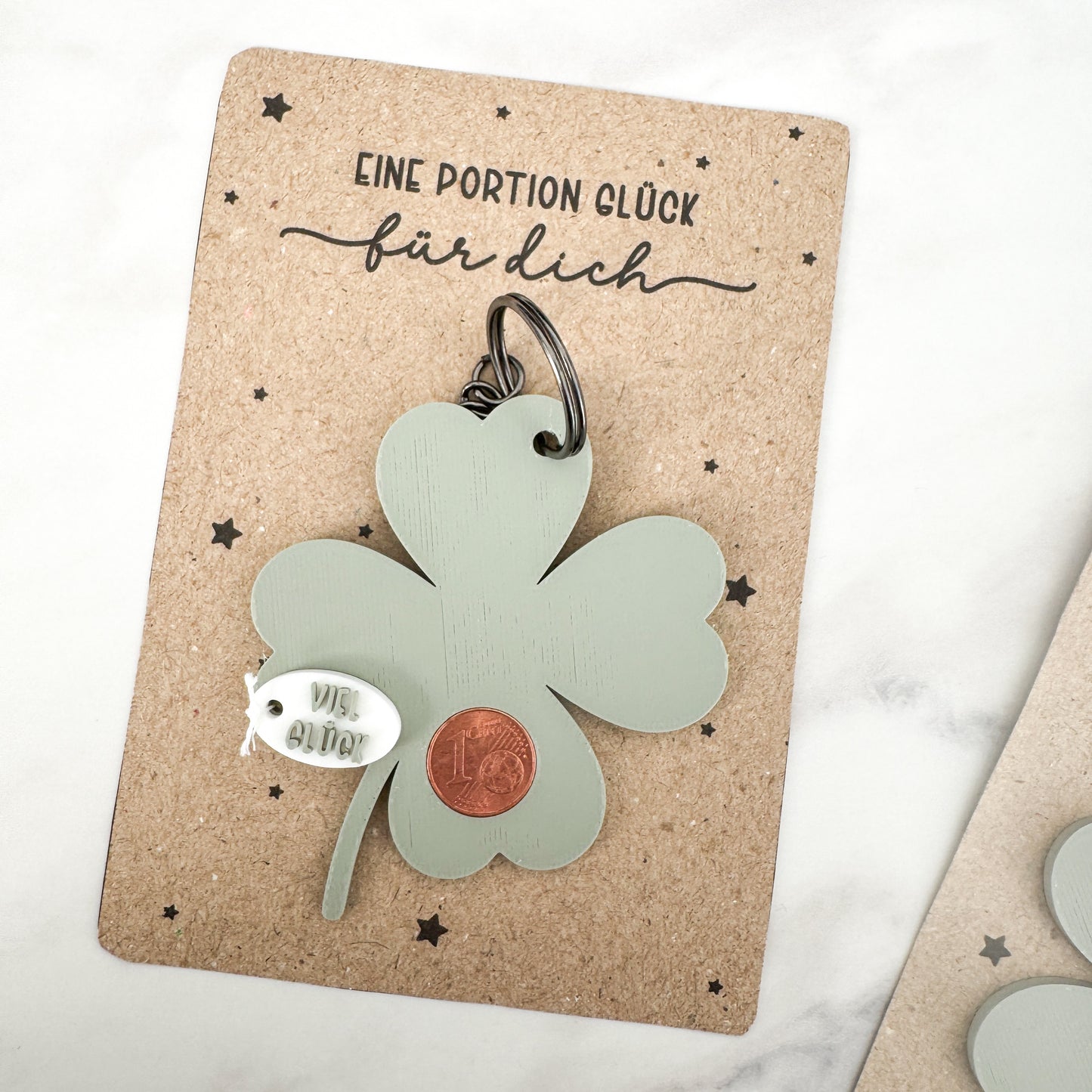 Glücksbringer Silvester Kleeblatt - 3D Druckdatei