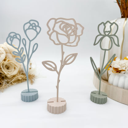 Blumen mit Sockel - 3D Druckdatei