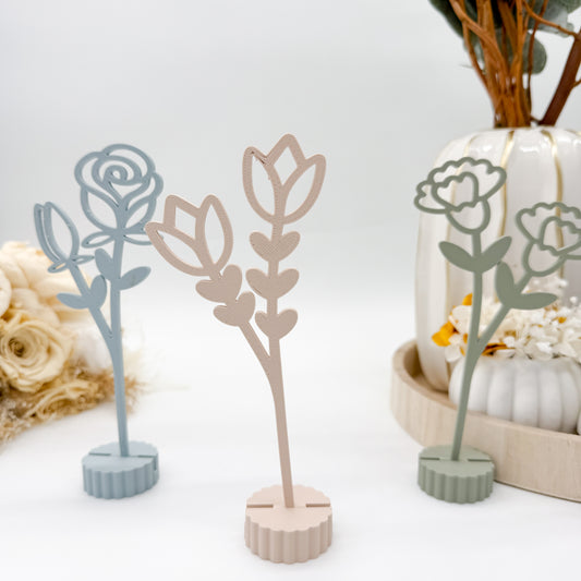 Blumen mit Sockel - 3D Druckdatei