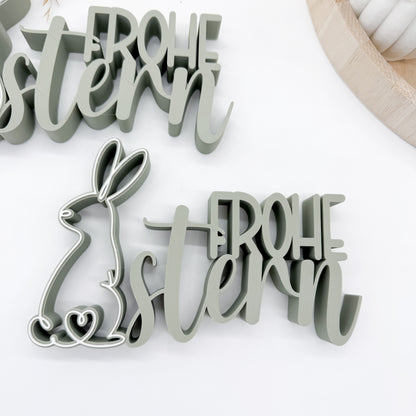 Frohe Ostern Aufsteller - 3D Druckdatei