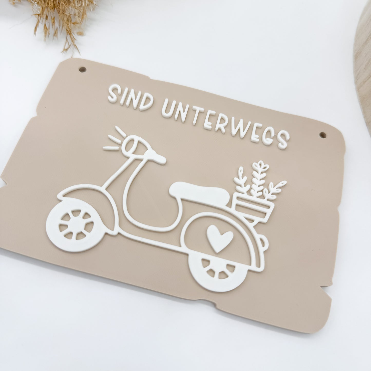 Bin im Garten Schilder Vespa - 3D Druckdatei