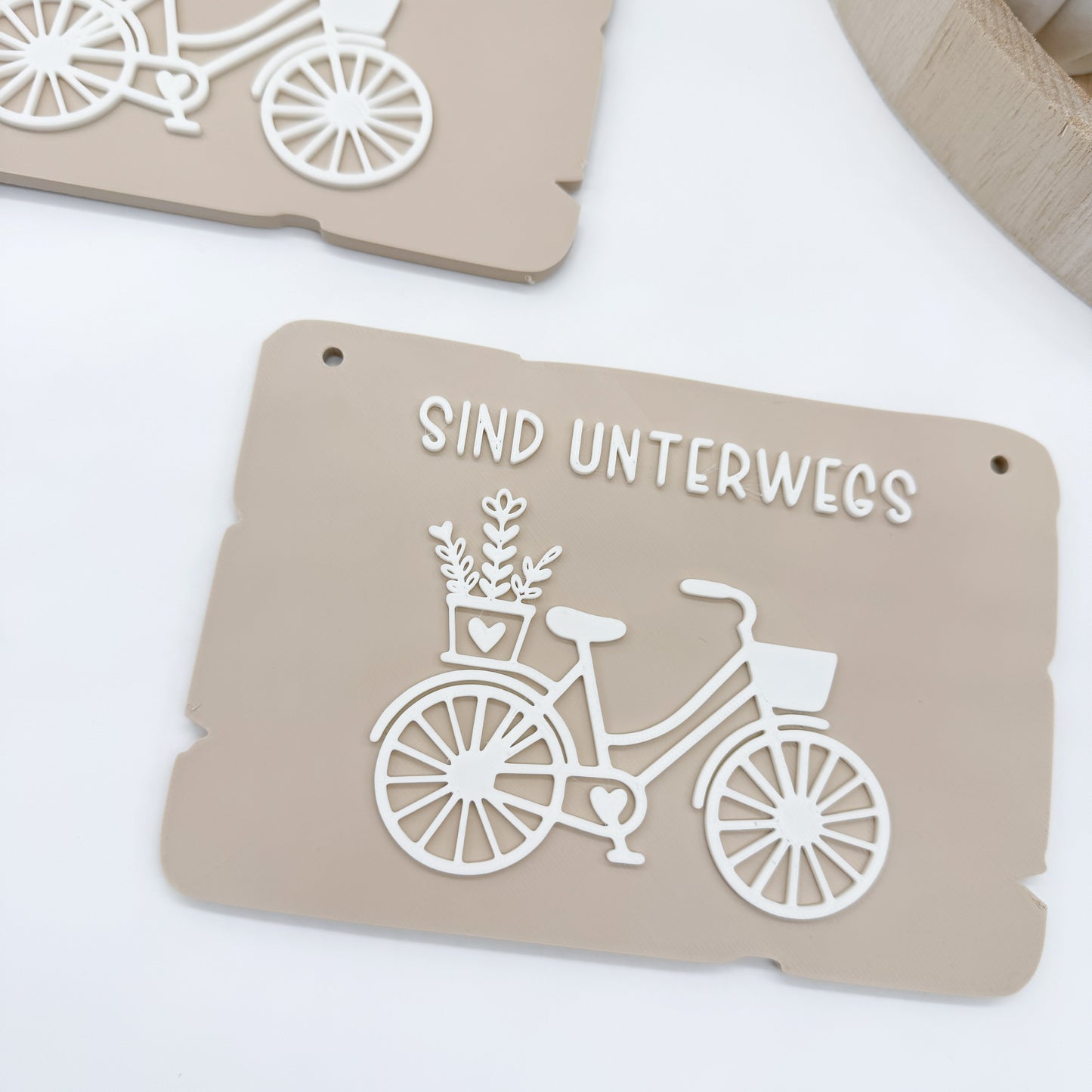 Bin im Garten Schilder Fahrrad - 3D Druckdatei