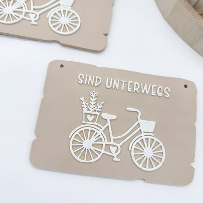 Bin im Garten Schilder Fahrrad - 3D Druckdatei
