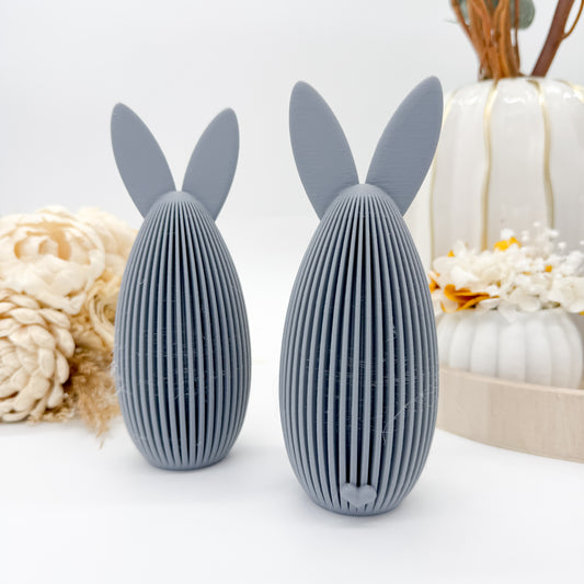 gerippter grosses Hasenei - 3D Druckdatei