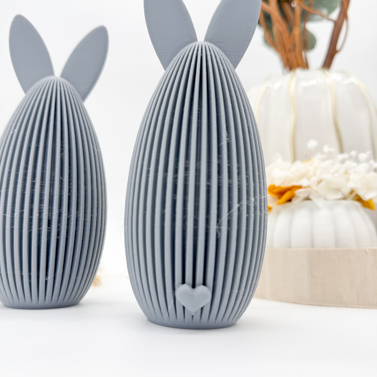gerippter grosses Hasenei - 3D Druckdatei