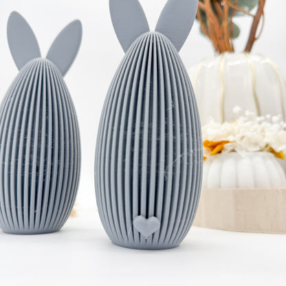 gerippter grosses Hasenei - 3D Druckdatei