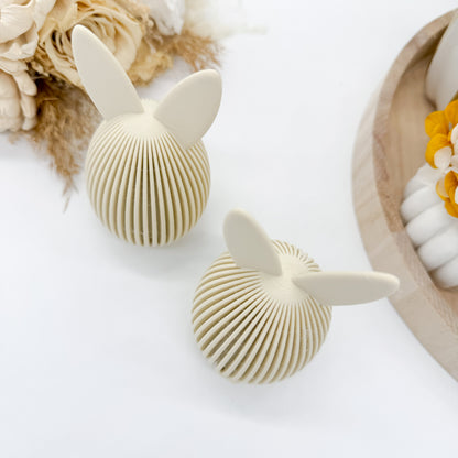 gerippter Hasenei mit Herzohren - 3D Druckdatei