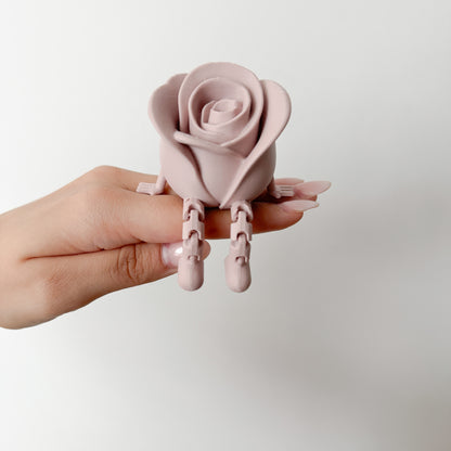 Rose mit Beinchen - 3D Druckdatei