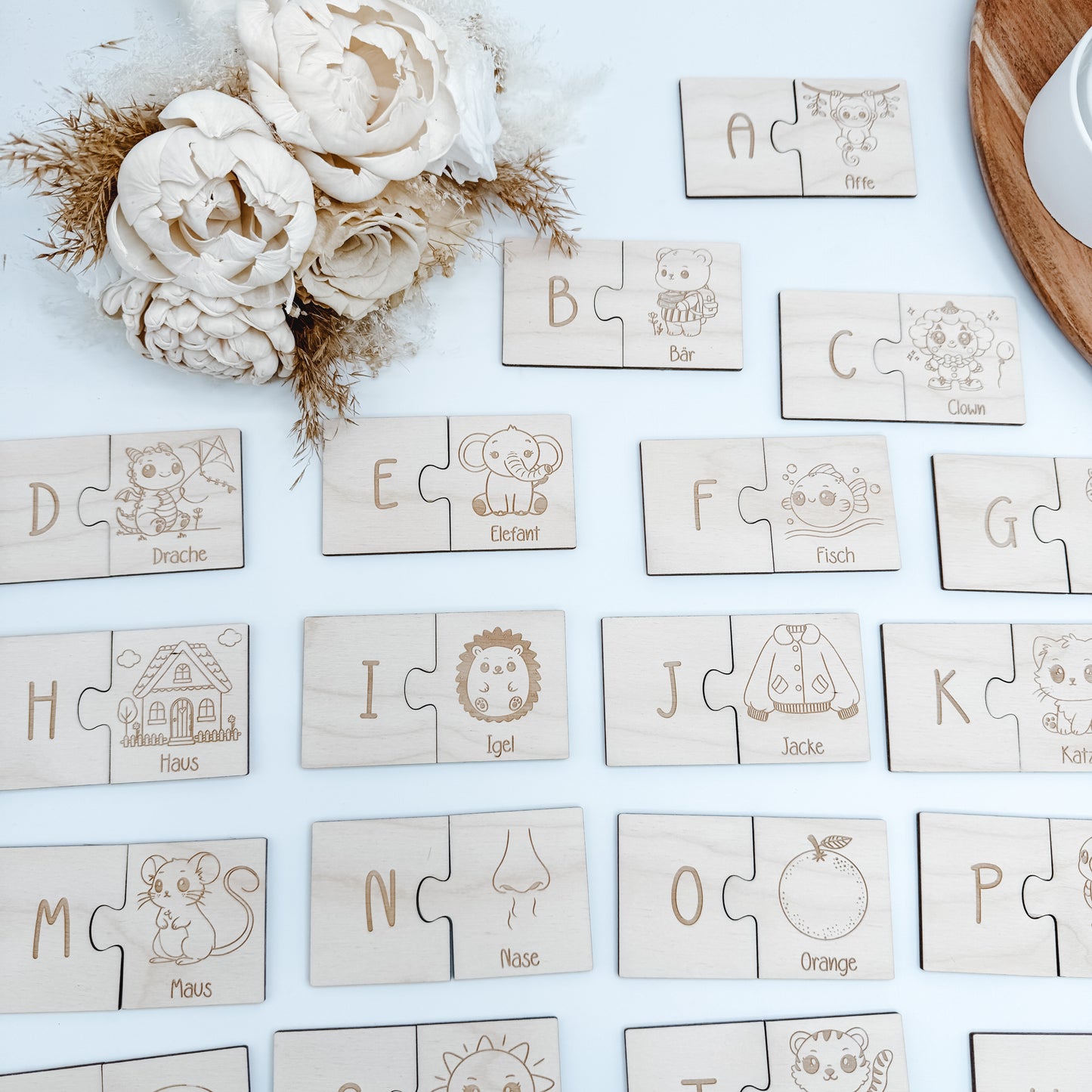 ABC Puzzle mit Bildern - Laserdatei
