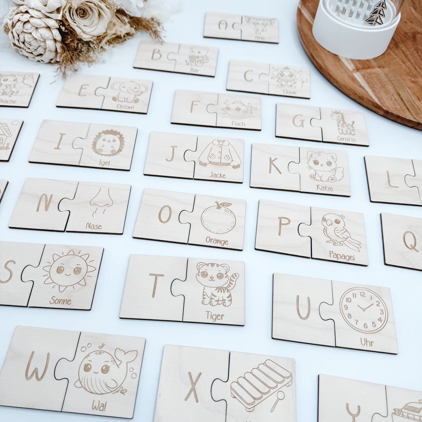 ABC Puzzle mit Bildern - Laserdatei