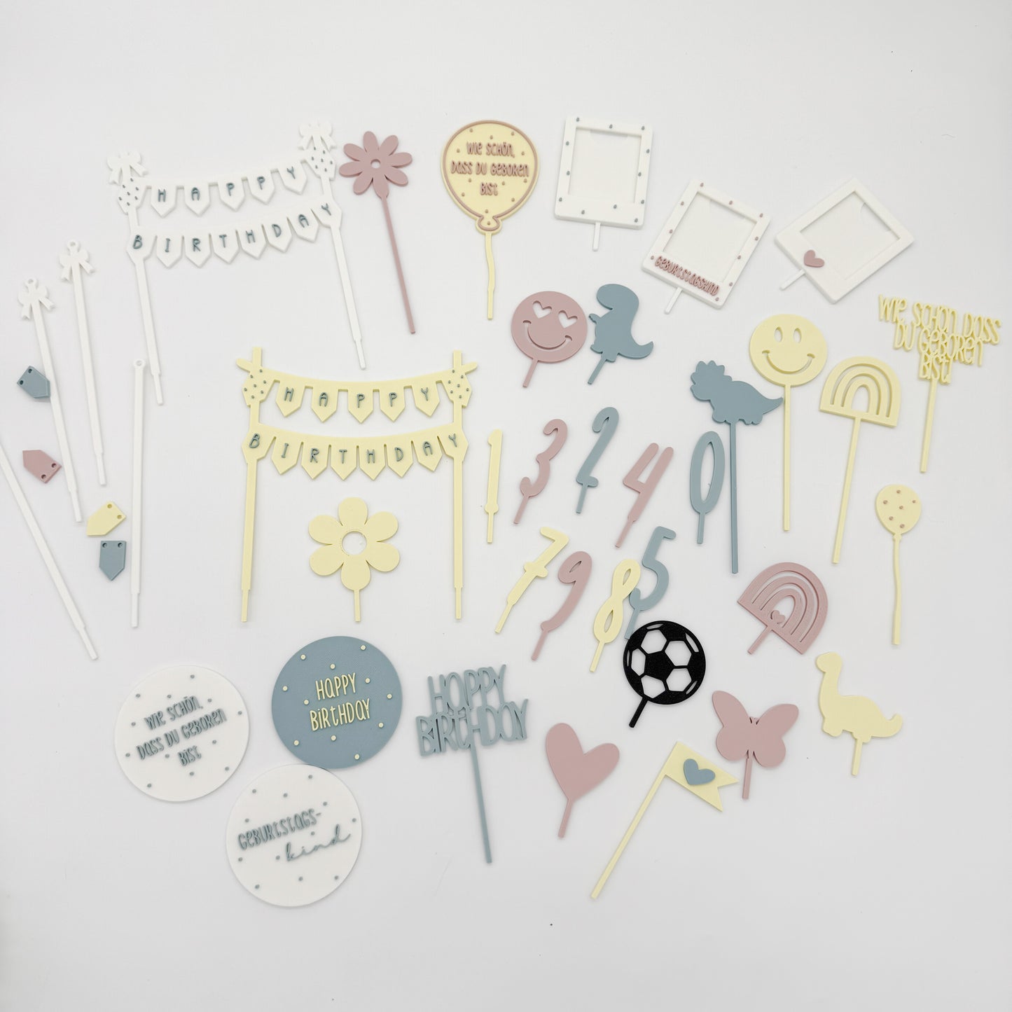 Geburtstagsschlange, passend zur Geburtstagsteller - 3D Druckdatei