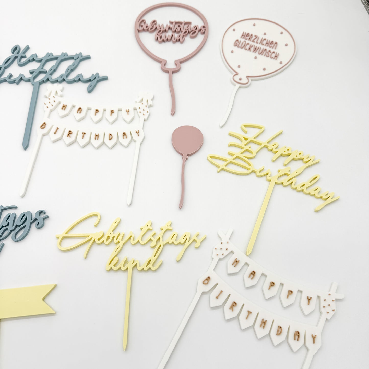 Caketopper Geburtstag - 3D Druckdatei