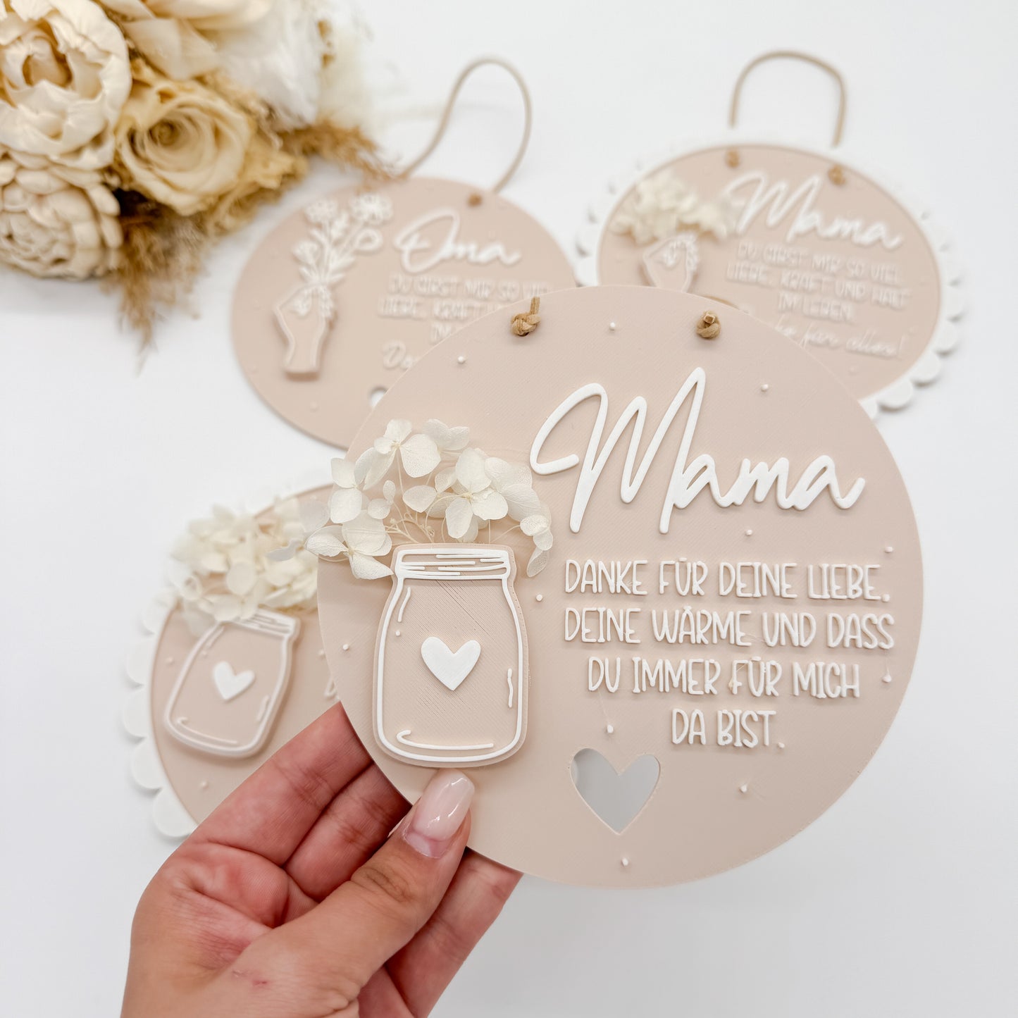 Muttertagsschilder, Mama, Oma - 3D Druckdatei