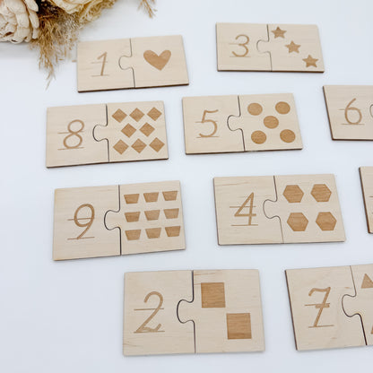 Zahlenpuzzle Symbole - Laserdatei