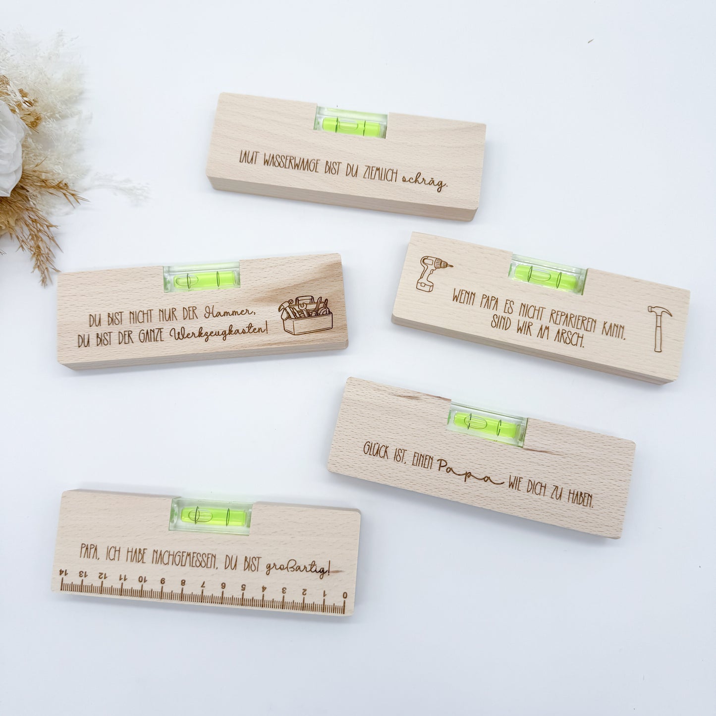 Papa Wasserwaagengravur - Laserdatei