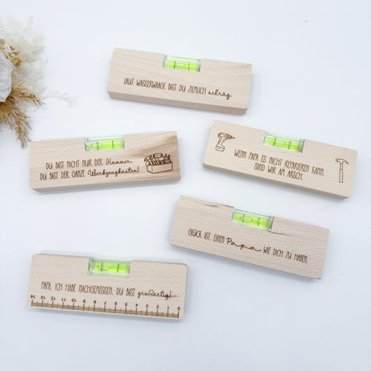 Papa Wasserwaagengravur - Laserdatei