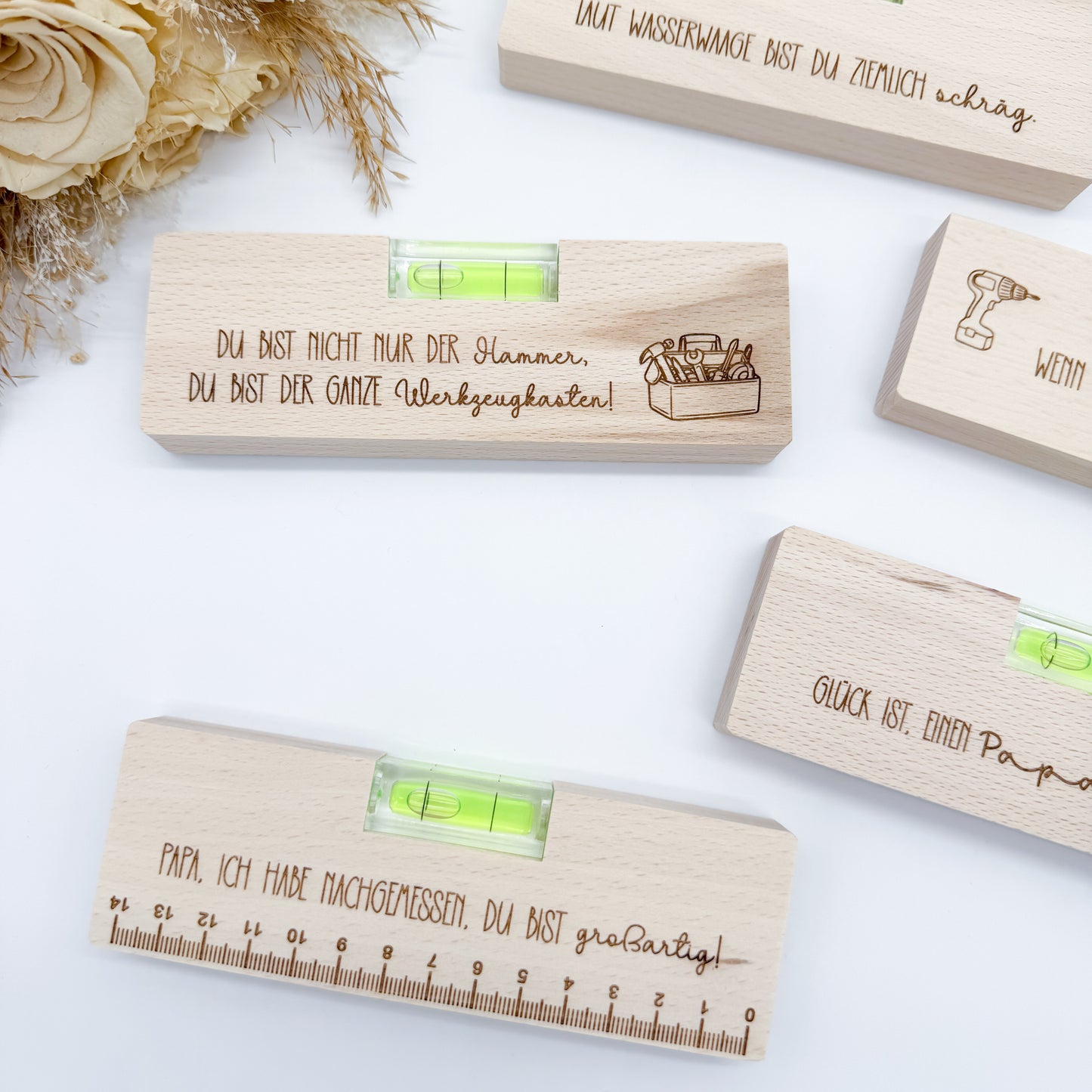 Papa Wasserwaagengravur - Laserdatei