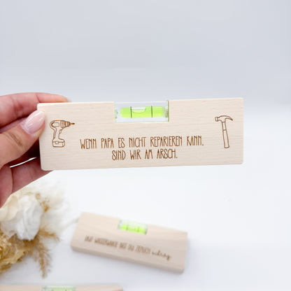 Papa Wasserwaagengravur - Laserdatei