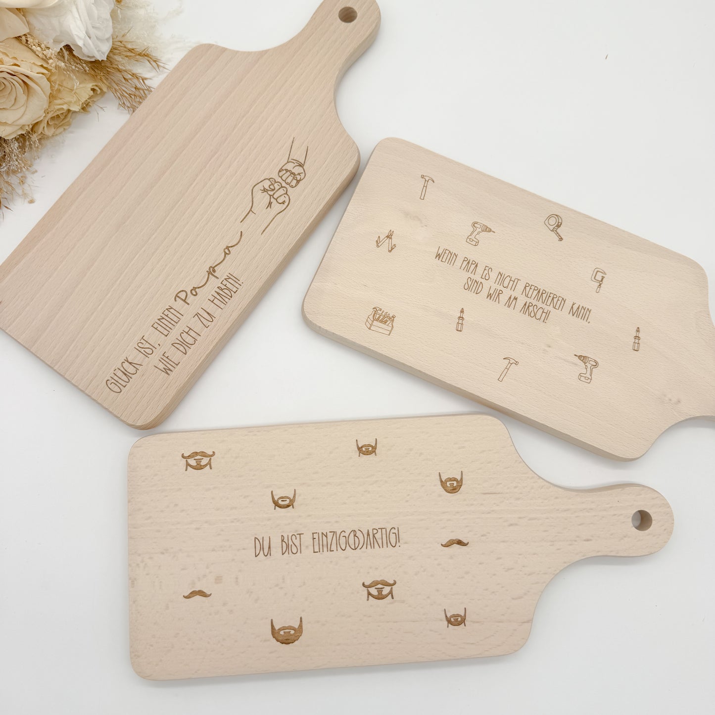 Papa Frühstücksbrettchengravur - Laserdatei