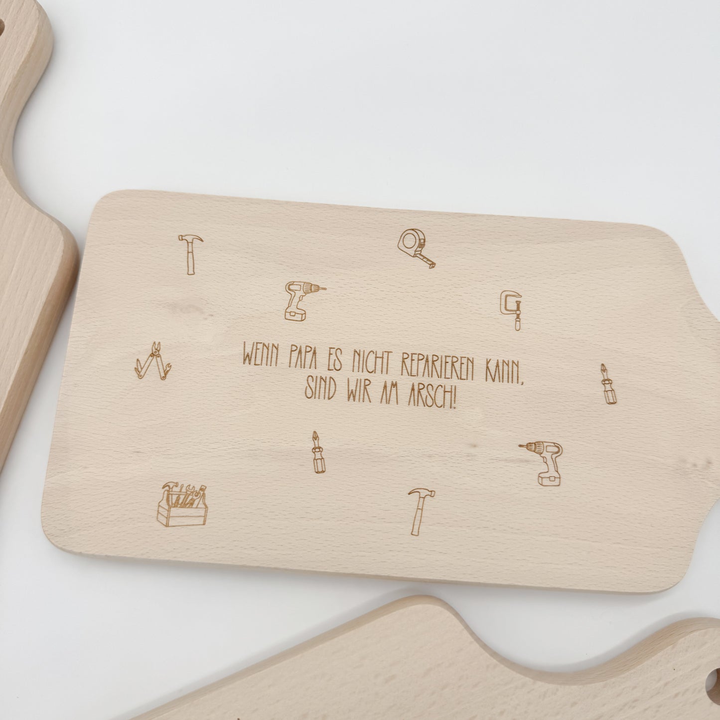 Papa Frühstücksbrettchengravur - Laserdatei