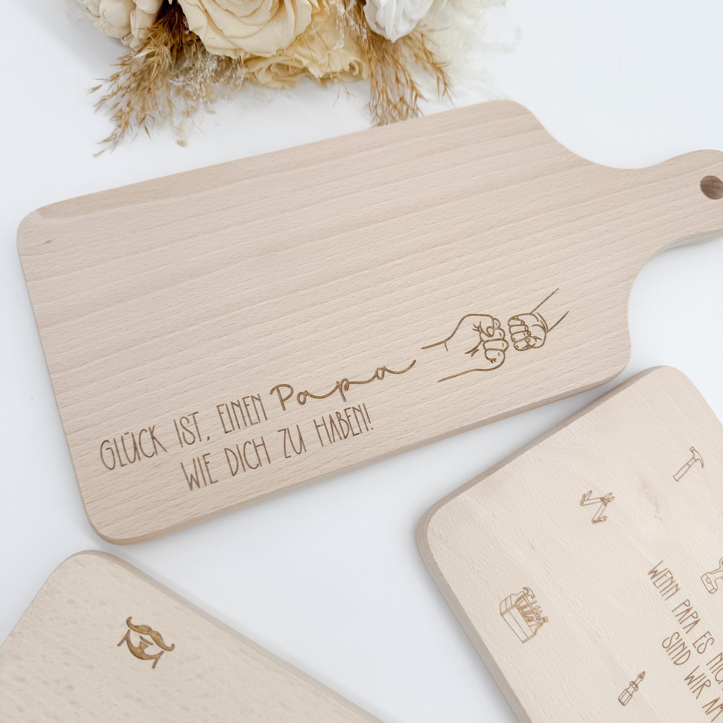 Papa Frühstücksbrettchengravur - Laserdatei