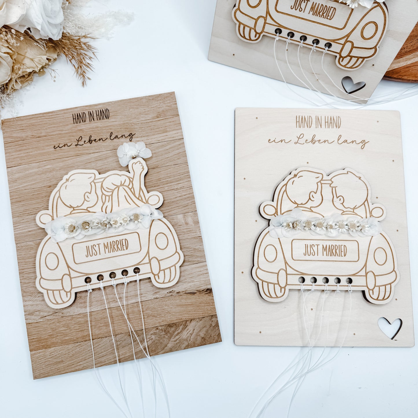 Geldgeschenk Hochzeitsauto für Klötzchen oder Karte - Laserdatei