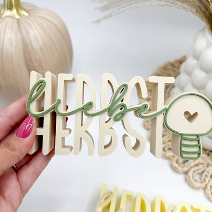 Herbstliebe Aufsteller - 3D Druckdatei