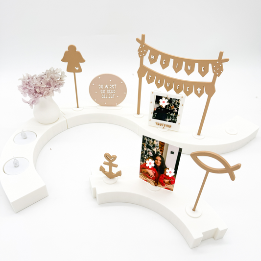 Tischschlange Glaube, passend zum Teller - 3D Druckdatei