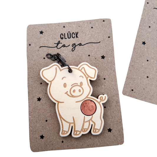 Glücksbringer Schwein - Laserdatei