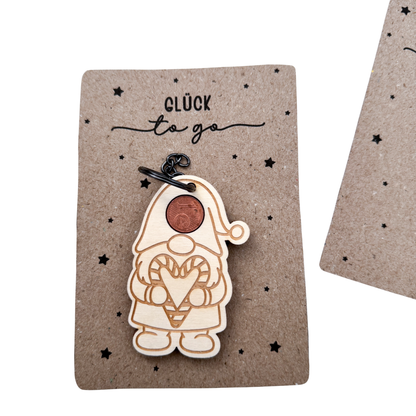 Glücksbringer Wichtel mit Zuckerstange - Laserdatei