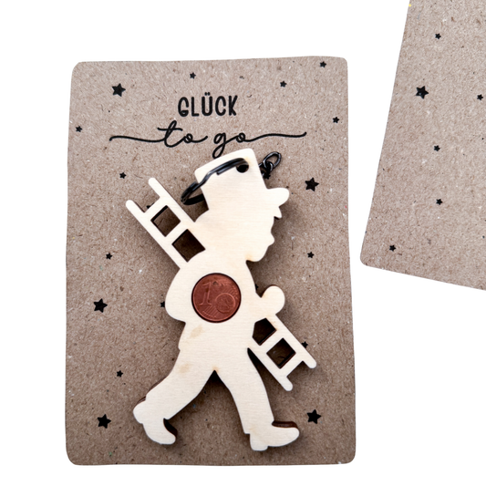 Glücksbringer Schornsteinfeger Umriss - Laserdatei