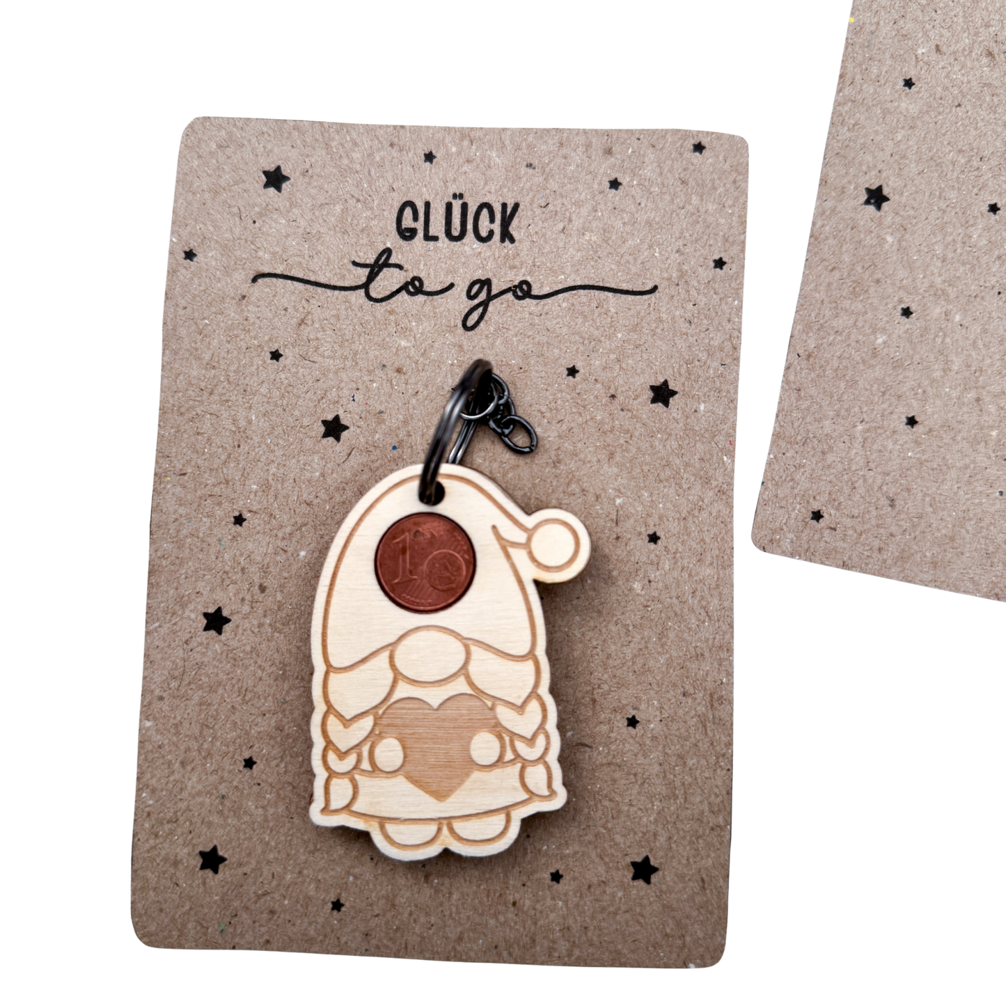 Glücksbringer Wichteline mit Herzchen - Laserdatei