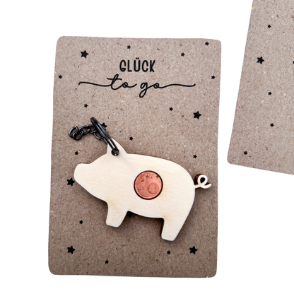 Glücksbringer Schwein Umriss - Laserdatei