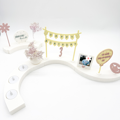 Geburtstagsschlange, passend zur Geburtstagsteller - 3D Druckdatei